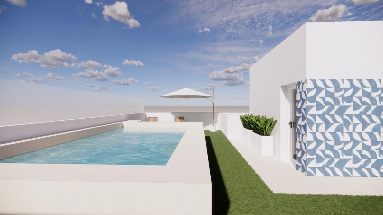 Piscina de Apartament en venda en Pilar de la Horadada amb Aire condicionat, Jardí privat i Terrassa