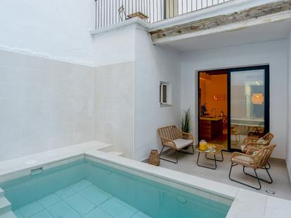 Swimming pool of Single-family semi-detached for sale in Mataró  with Air Conditioner, Heating and Private garden