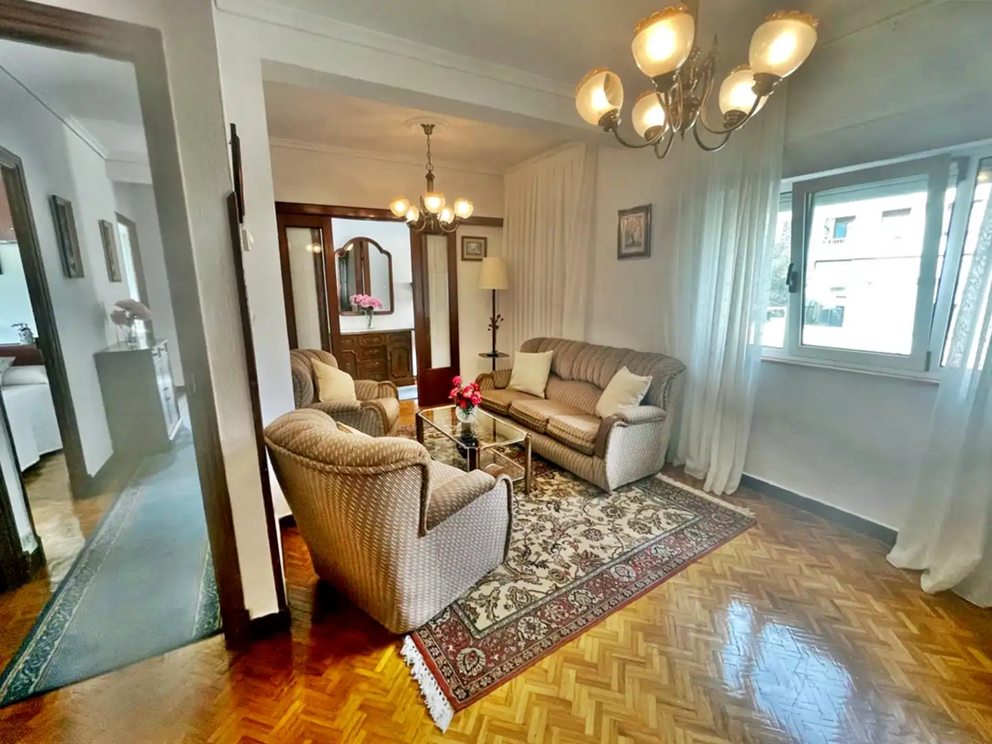 Living room of Houses for sale in Piélagos  with Heating, Parquet flooring and Storage room