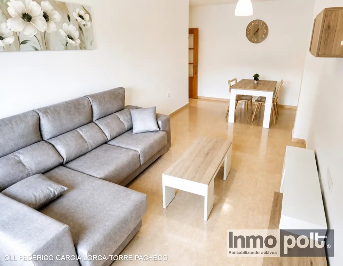 Living room of Flat for rent in Torre-Pacheco  with Furnished, Oven and Balcony