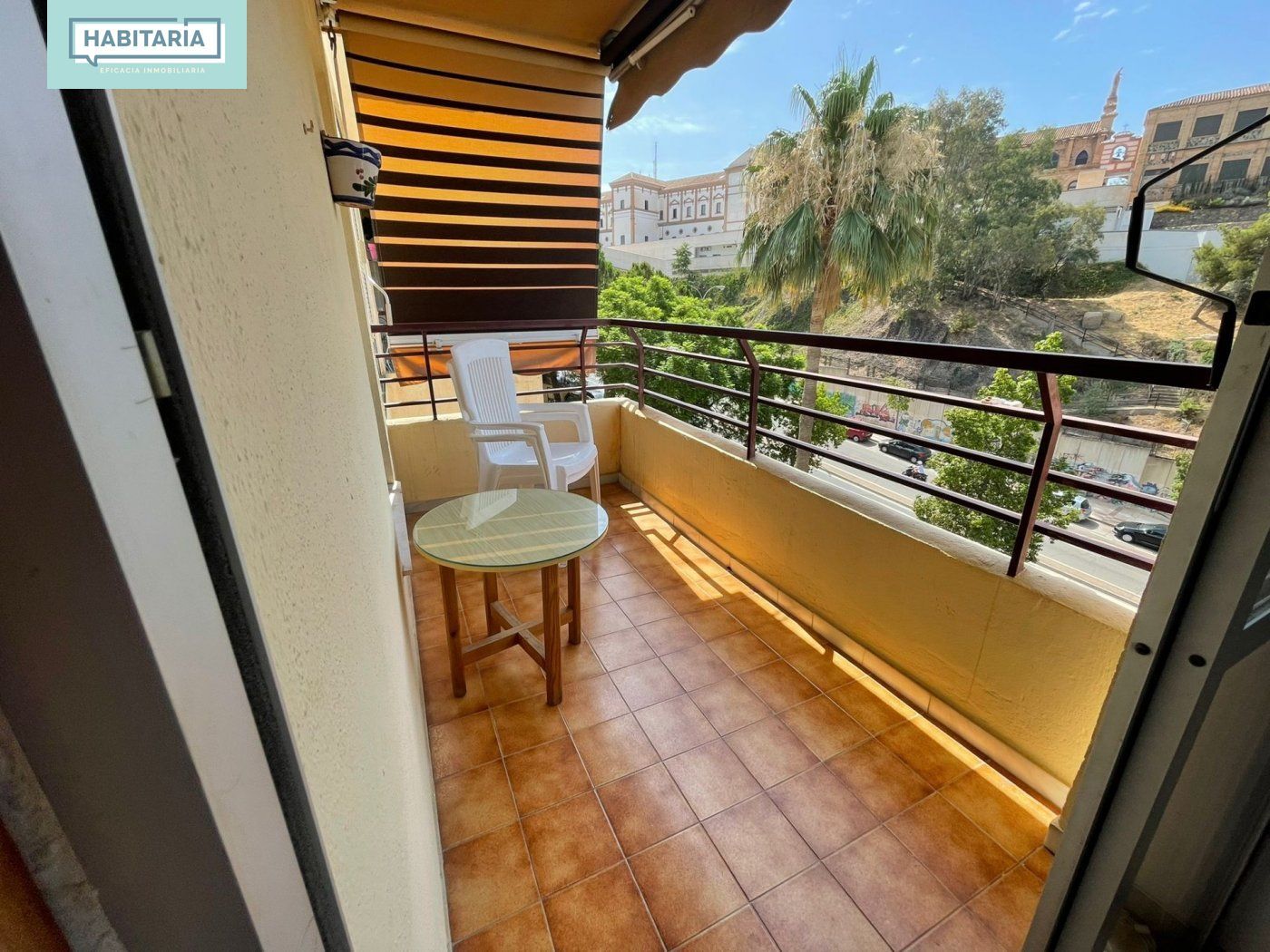 Balcony of Flat for rent in Málaga Capital  with Private garden, Furnished and Balcony