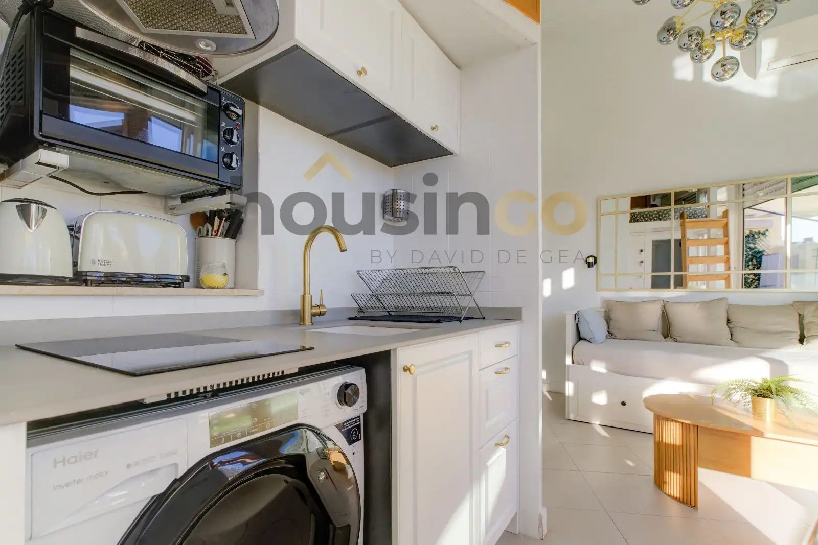 Kitchen of Attic for rent in Madrid  with Air Conditioner, Heating and Furnished