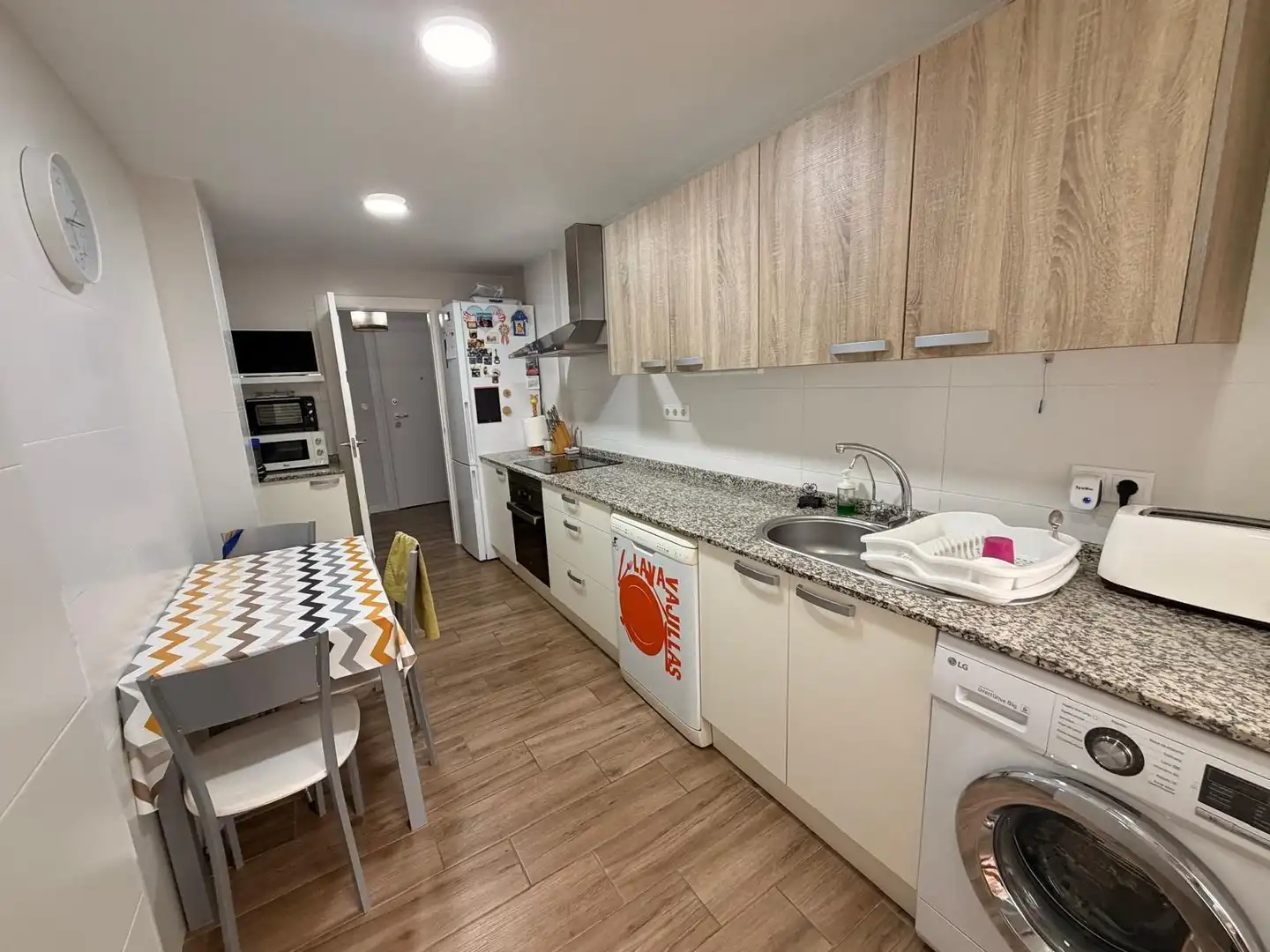 Kitchen of Flat for sale in Cartagena  with Air Conditioner and Furnished