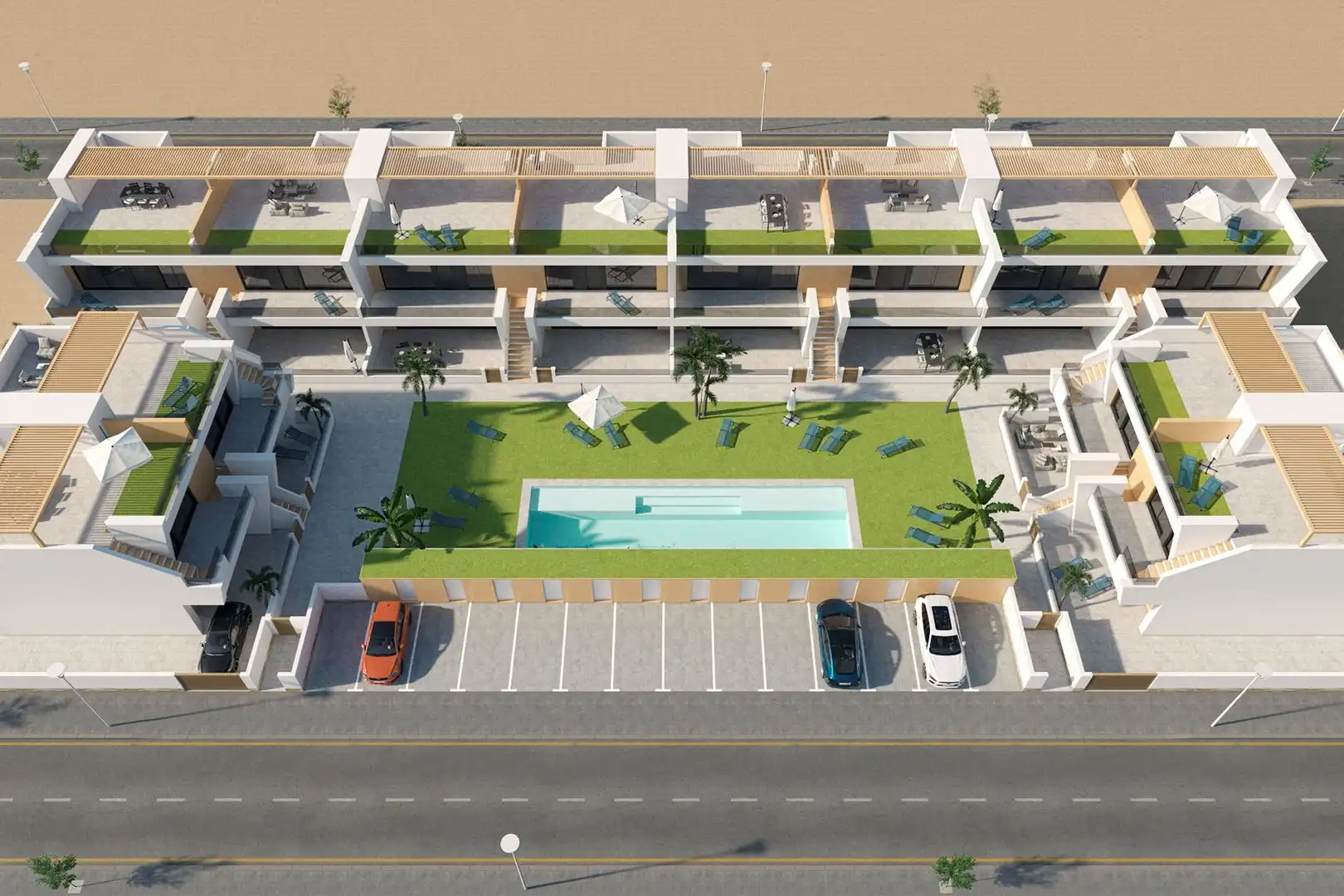 Vista exterior de Apartamento en venta en San Pedro del Pinatar con Balcón