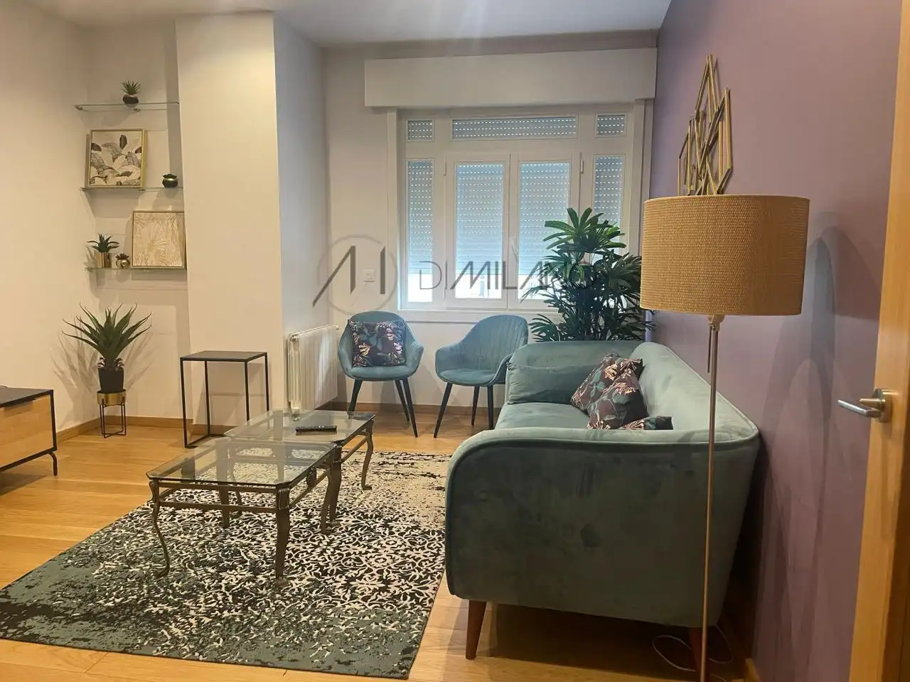 Living room of Flat for rent in Vigo   with Heating, Terrace and Furnished