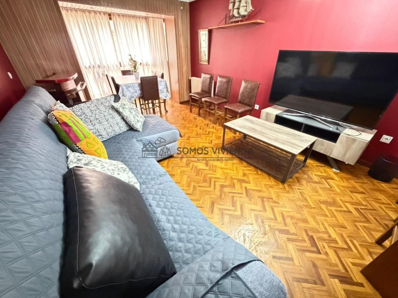 Living room of Flat for sale in Ourense Capital   with Heating, Parquet flooring and Storage room