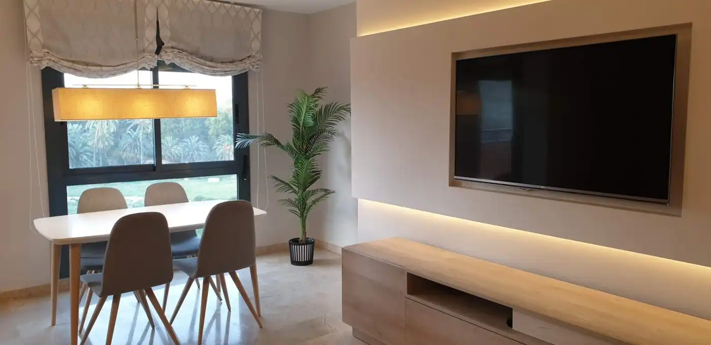 Living room of Flat for rent in Alicante / Alacant  with Air Conditioner, Terrace and Furnished