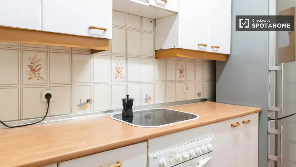 Kitchen of Flat for rent in Madrid  with Air Conditioner, Heating and Furnished