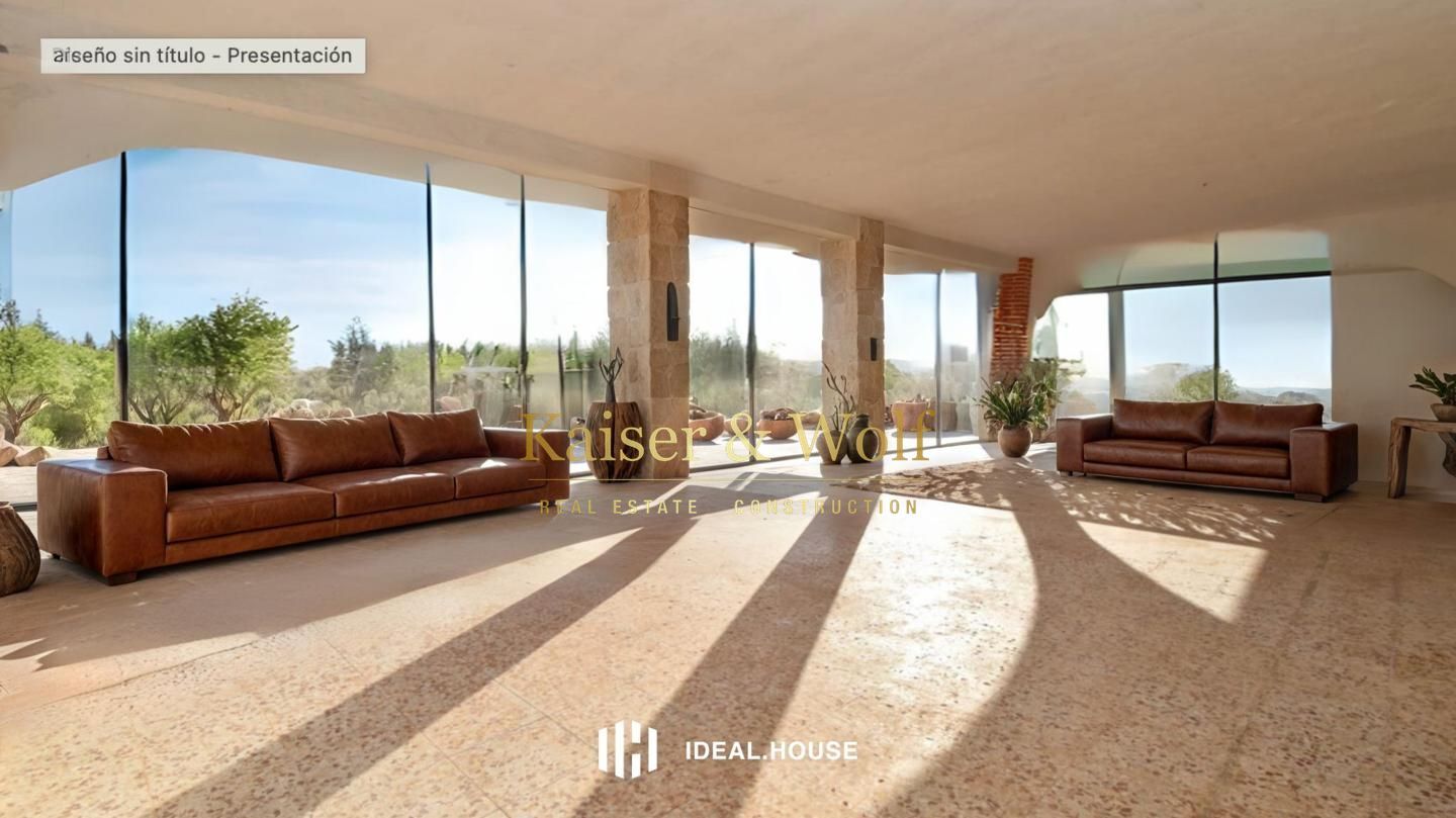 Sala d'estar de Casa o xalet en venda en Elche / Elx amb Aire condicionat, Jardí privat i Terrassa
