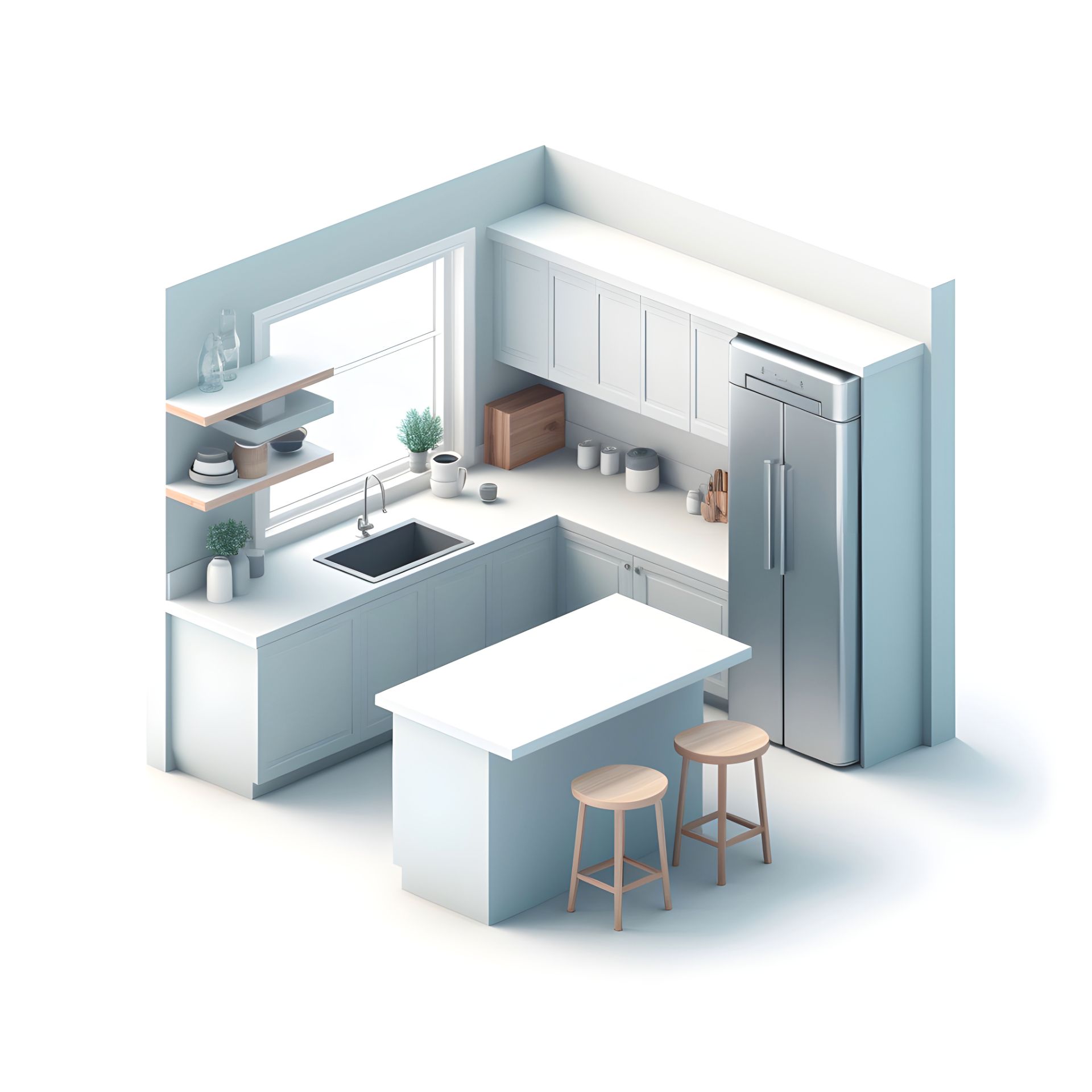 Cocina de Piso de alquiler en Vic con Amueblado