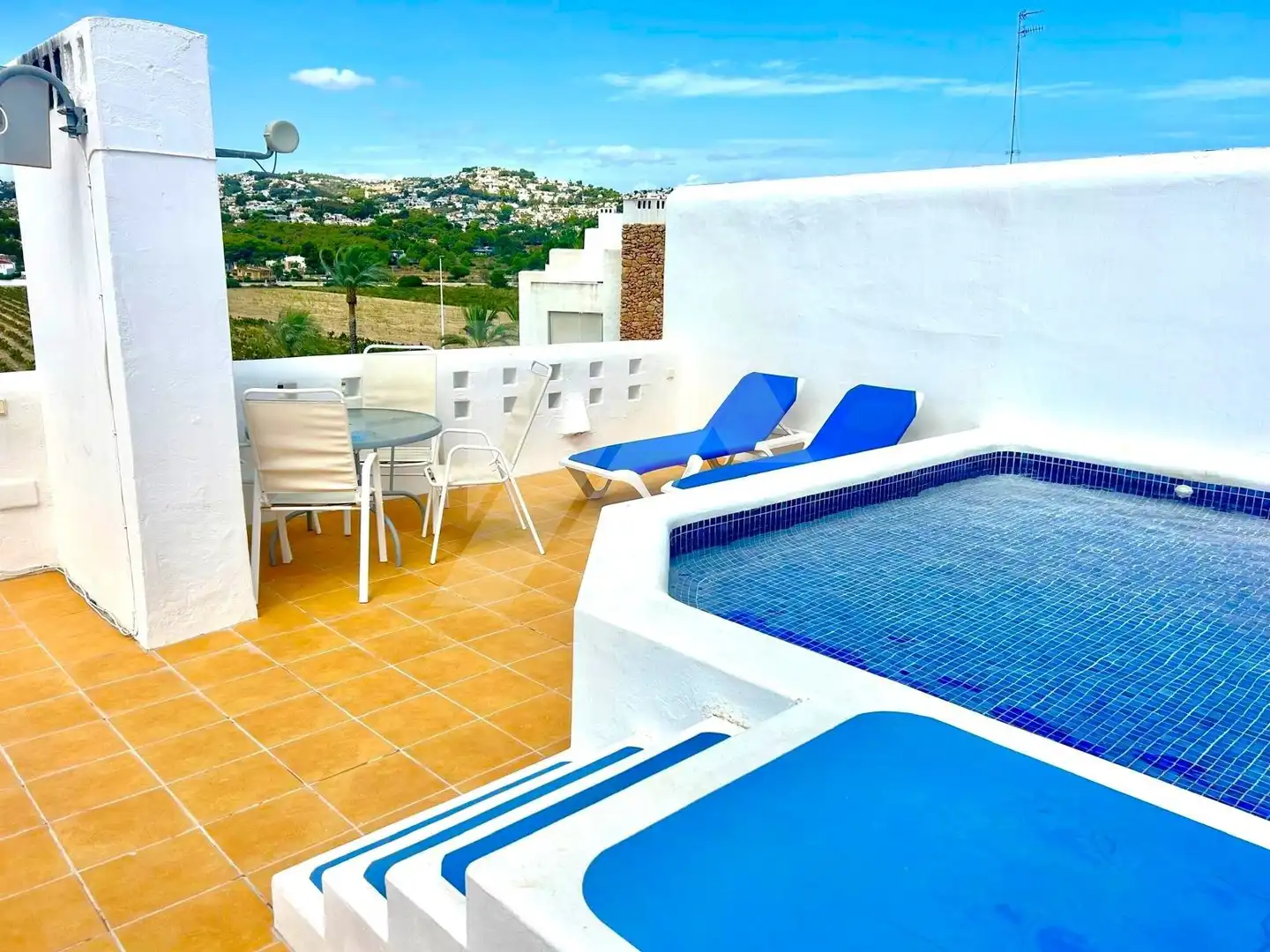 Terraza de Apartamento en venta en Moraira con Aire acondicionado, Calefacción y Jardín privado