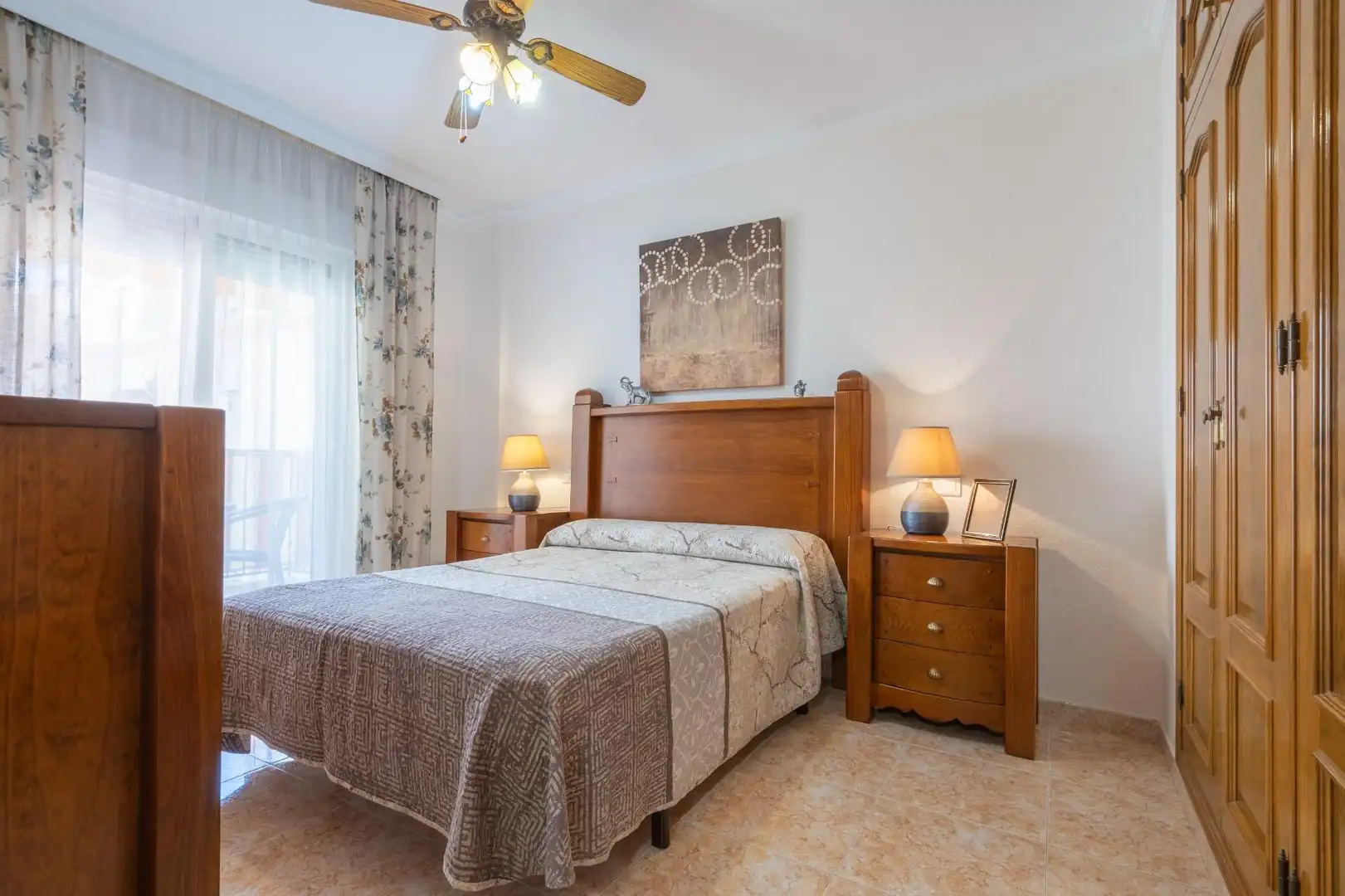 Dormitori de Apartament en venda en Mijas amb Aire condicionat, Terrassa i Moblat