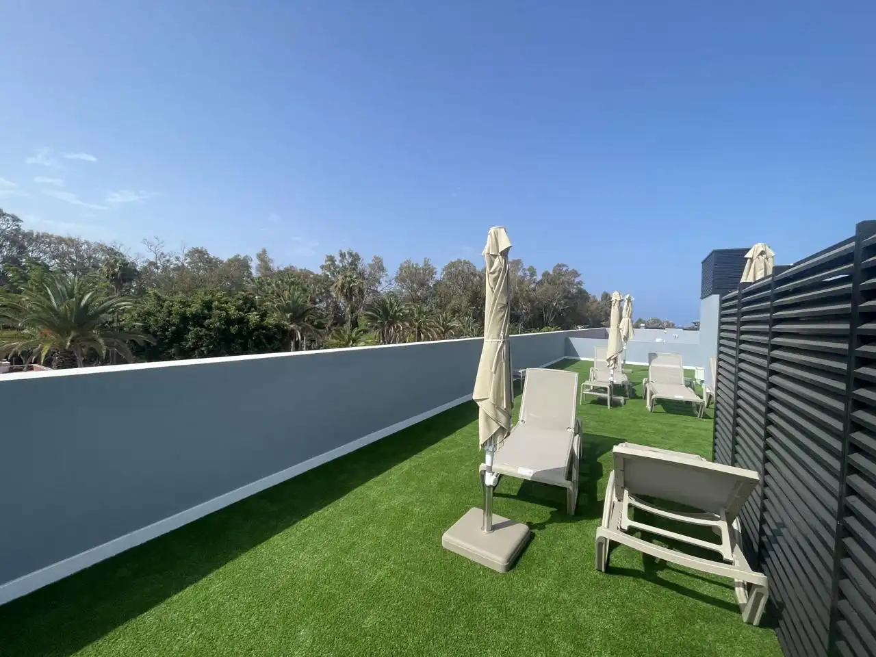Terraza de Estudio de alquiler en Mogán con Aire acondicionado, Trastero y Amueblado