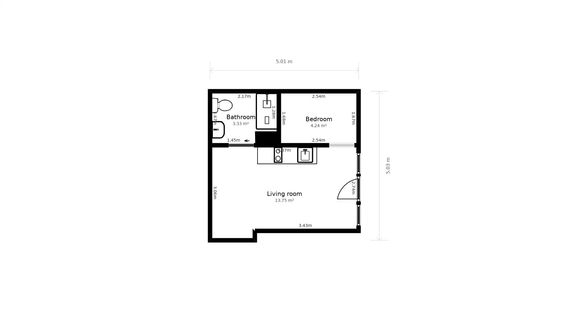 Apartamento en venta en Valencia con Aire acondicionado, Calefacción y Amueblado