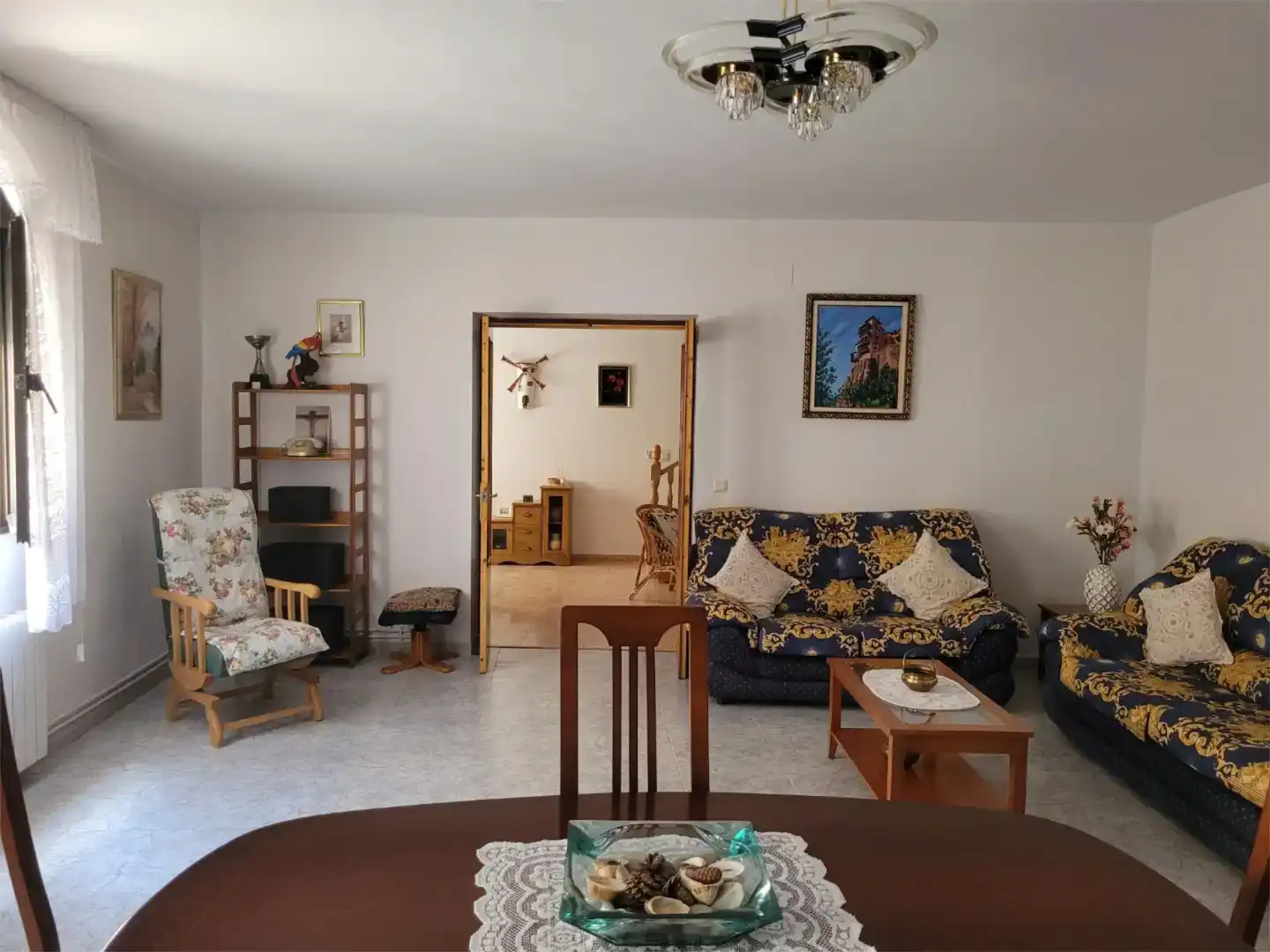 Sala d'estar de Casa adosada en venda en Gascueña
