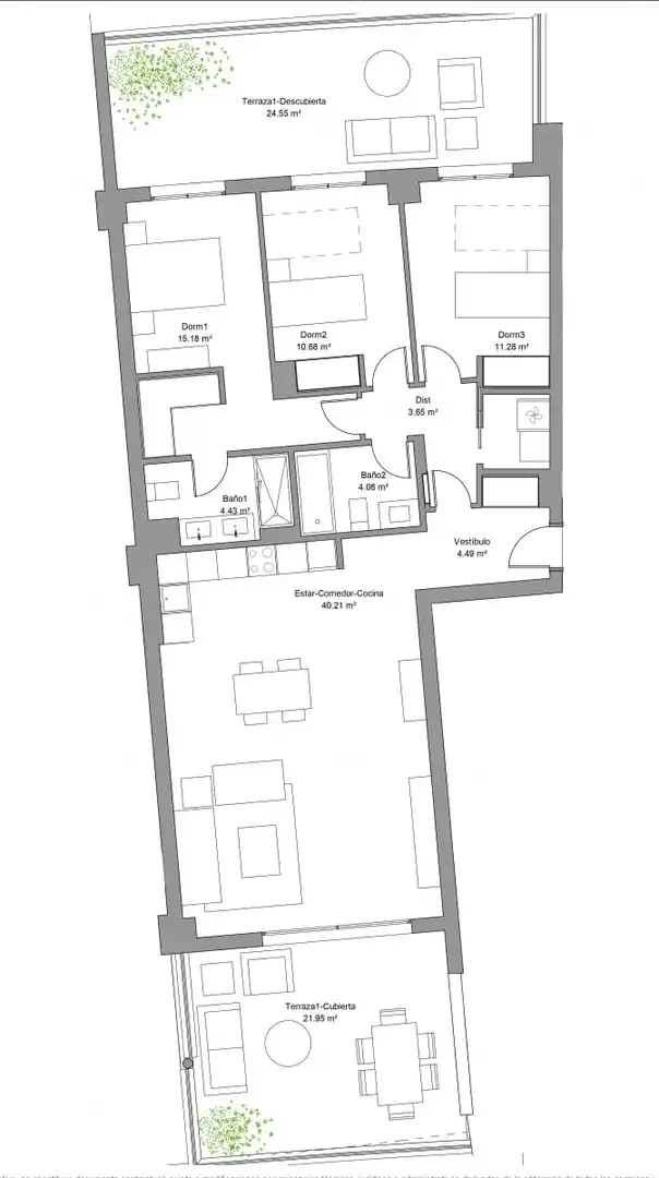 Apartamento con terraza en venta en El Pinillo, imagen 13