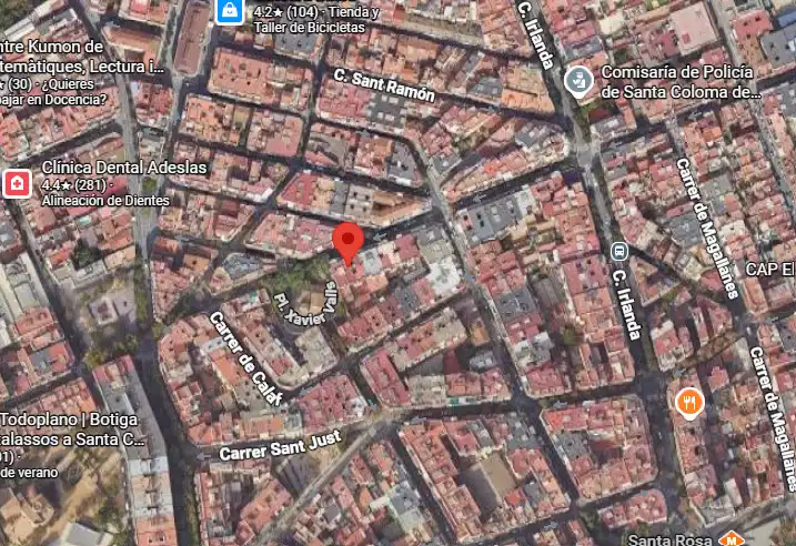 Vista exterior de Àtic en venda en Santa Coloma de Gramenet amb Jardí privat i Forn