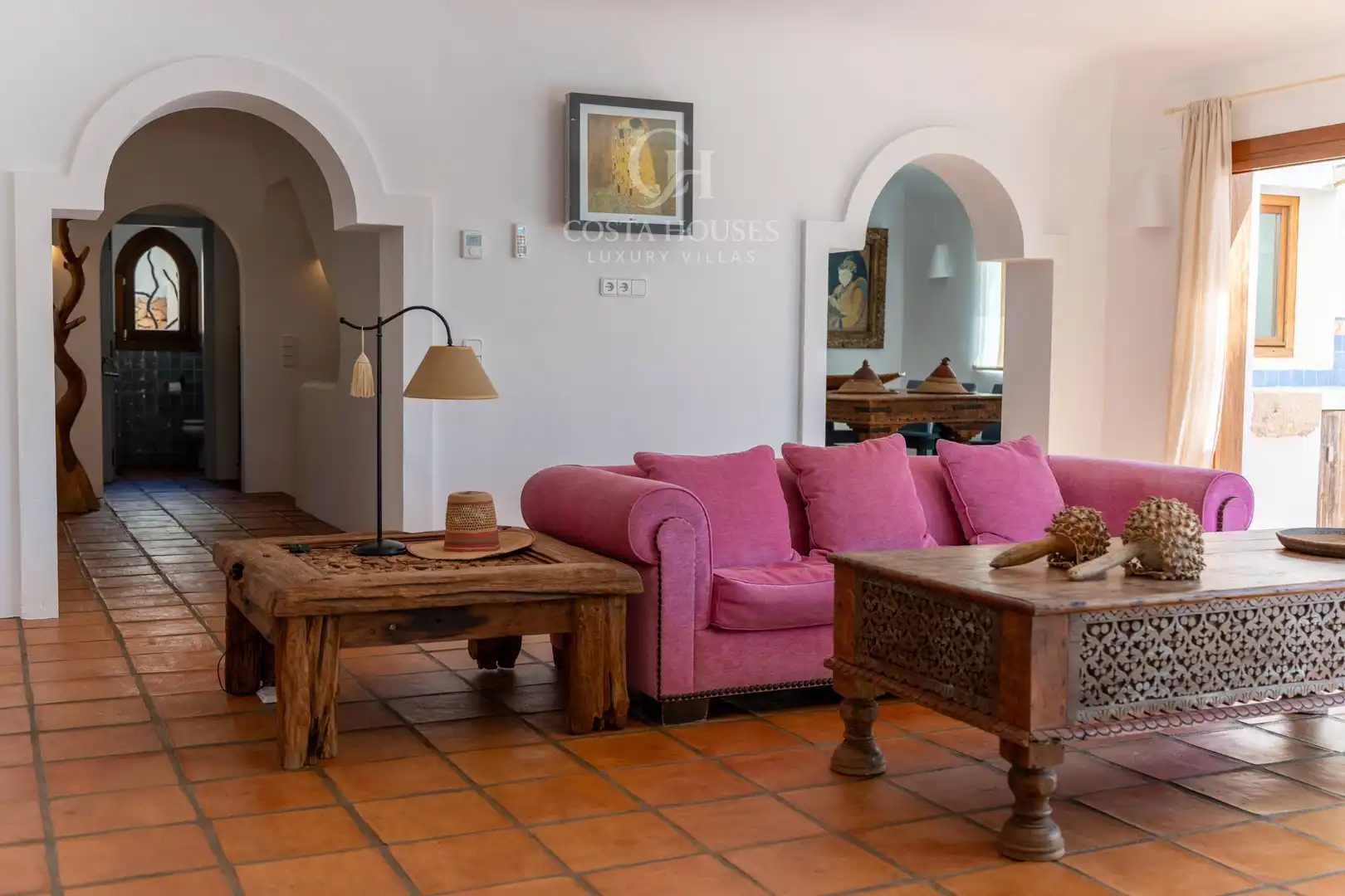 Sala d'estar de Casa o xalet en venda en Moraira amb Aire condicionat, Calefacció i Jardí privat