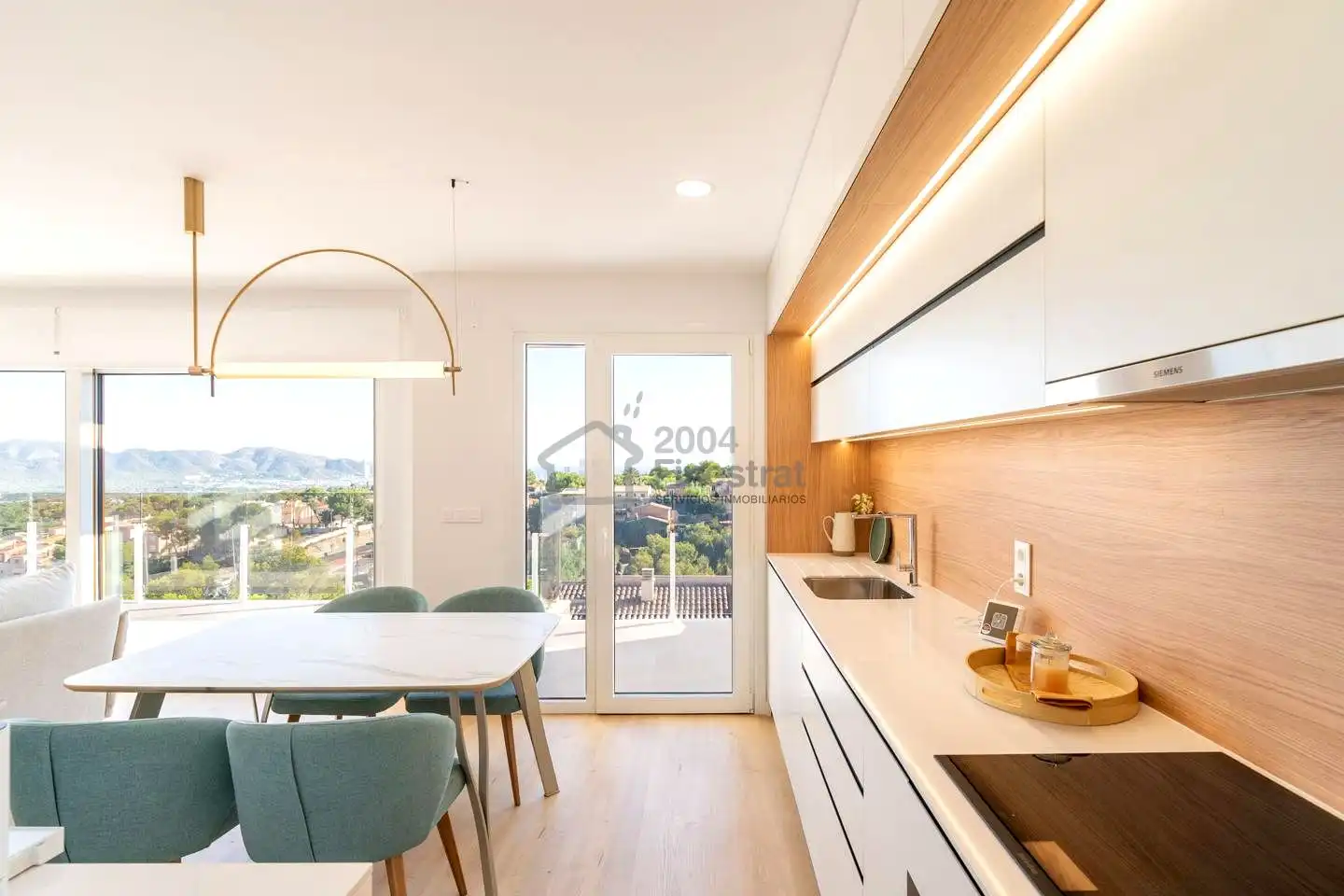 Cocina de Casa adosada en venta en La Nucia con Aire acondicionado, Jardín privado y Terraza