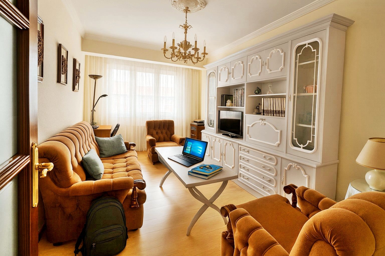 Living room of Flat to rent in Santander  with Furnished and Oven