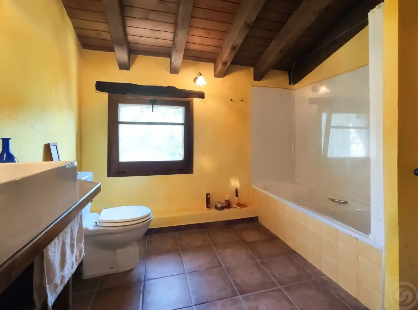 Bathroom of Houses for sale in La Vall de Bianya  with Heating, Terrace and Storage room