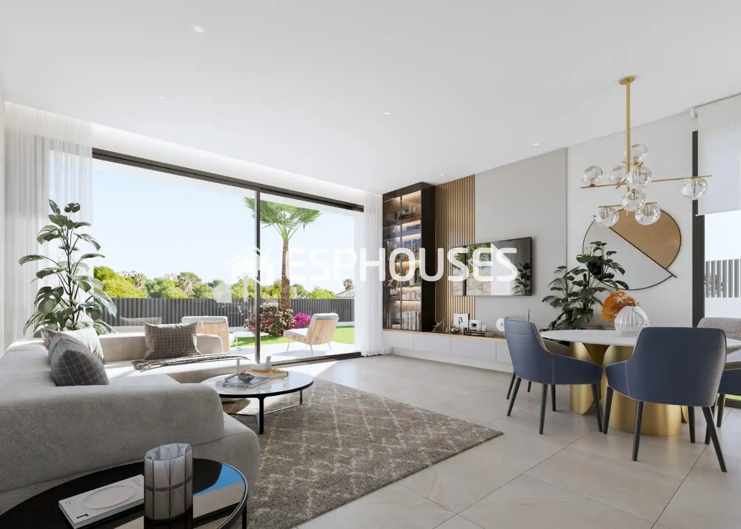 Wohnzimmer von Haus oder Chalet zum Verkauf in Finestrat mit Terrasse, Balkon und Haustechnik