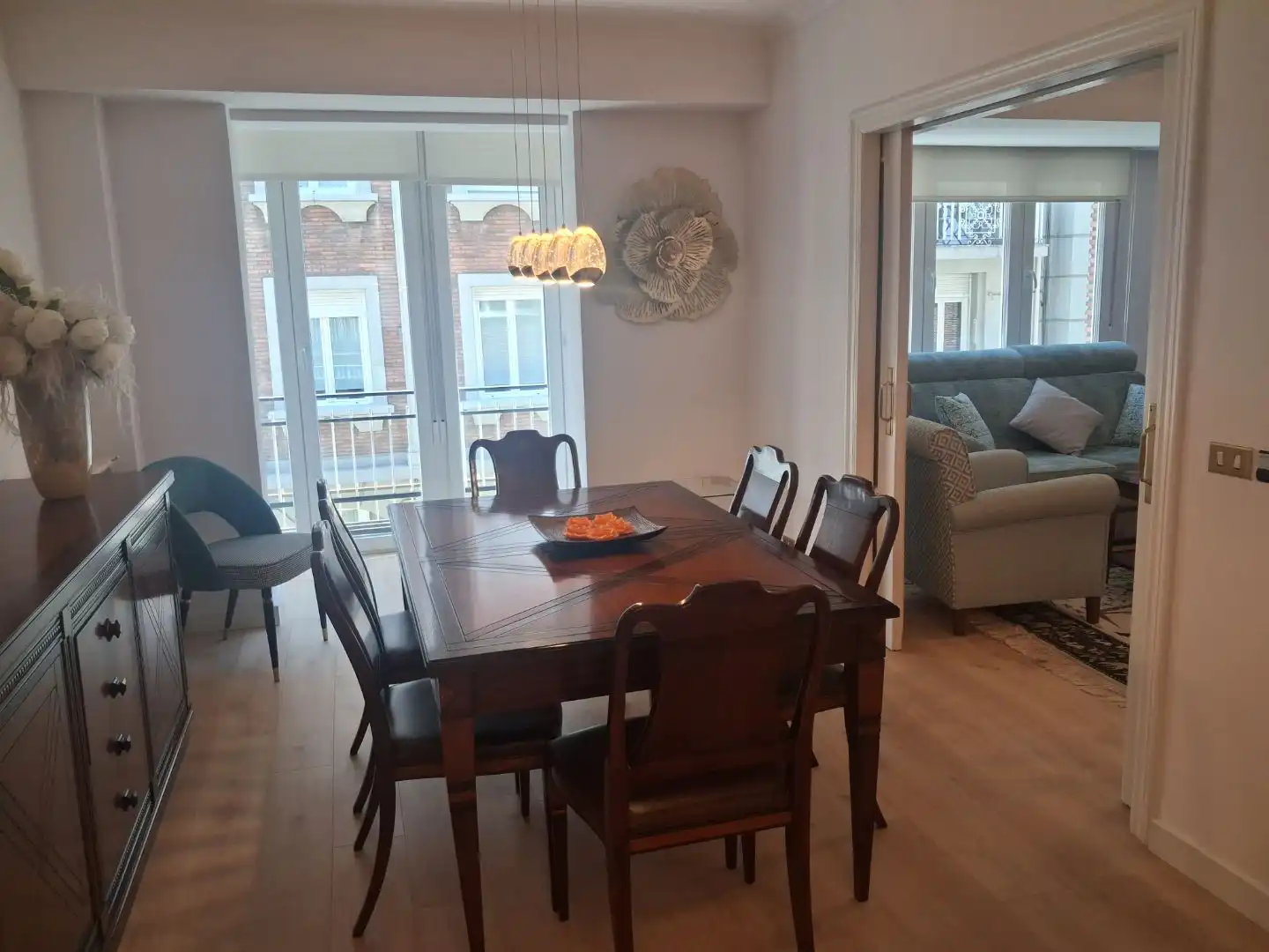 Comedor de Piso de alquiler en León Capital  con Calefacción, Parquet y Amueblado