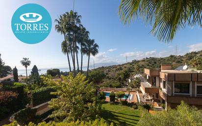 Vista exterior de Casa o xalet en venda en Málaga Capital amb Aire condicionat, Calefacció i Jardí privat