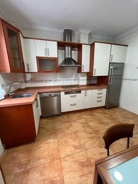 Kitchen of Flat for sale in Ferrol  with Heating, Parquet flooring and Furnished