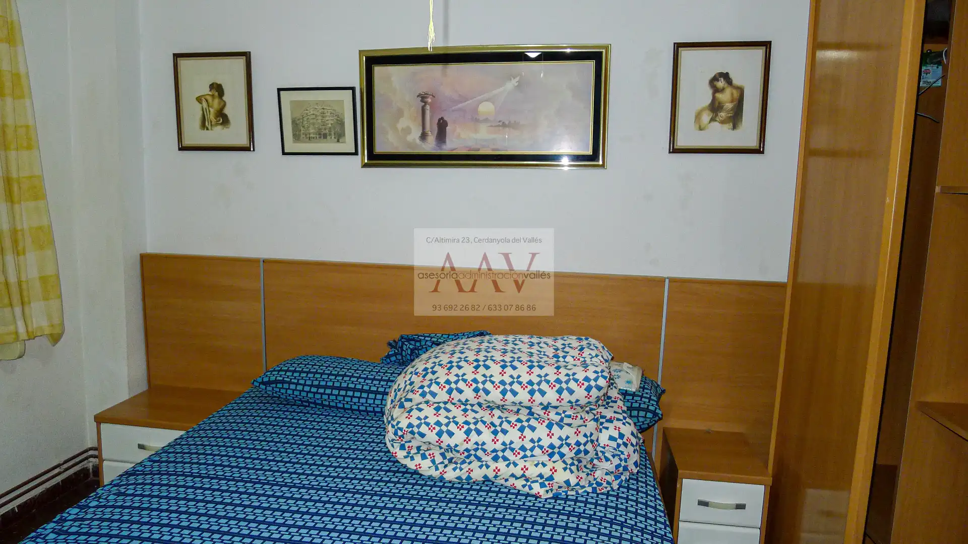 Schlafzimmer von Wohnung zum Verkauf in Cerdanyola del Vallès mit Klimaanlage, Heizung und Balkon