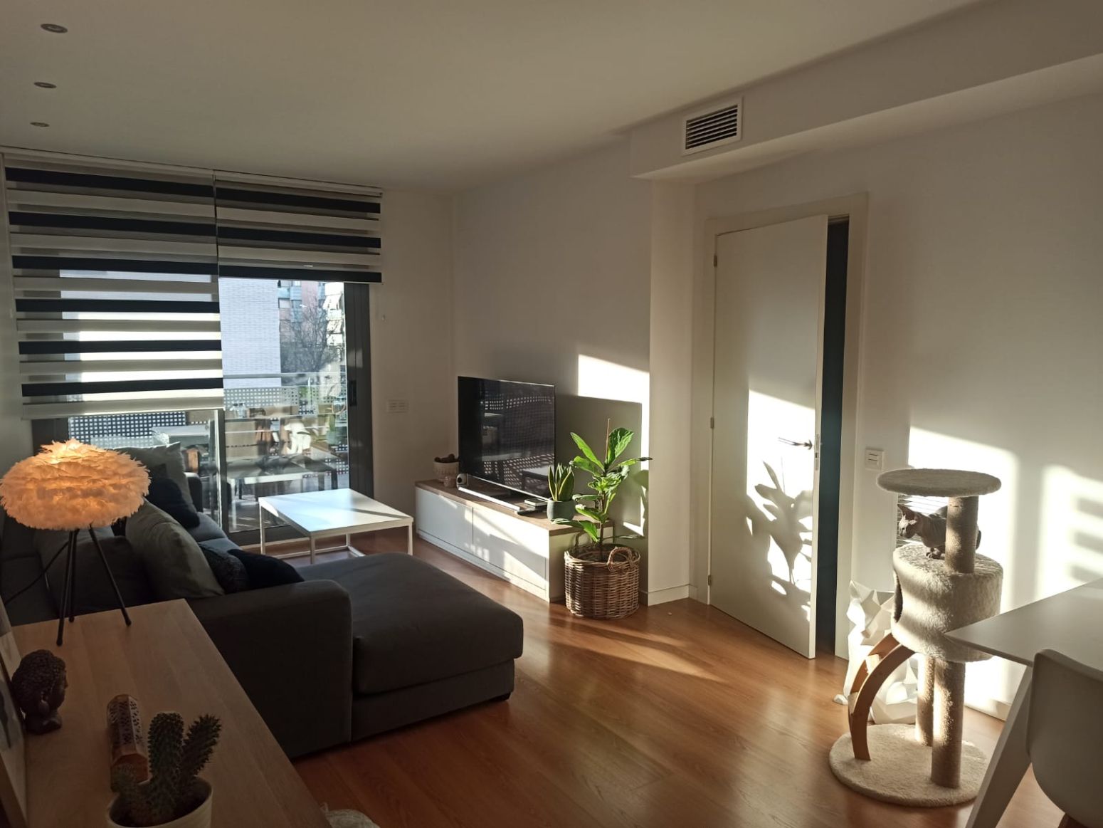 Sala d'estar de Pis en venda en Sant Boi de Llobregat amb Aire condicionat, Calefacció i Jardí privat