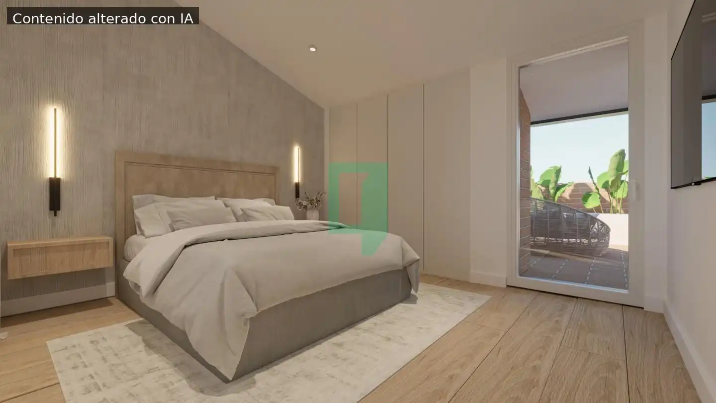 Schlafzimmer von Maisonette zum Verkauf in Badalona mit Klimaanlage, Terrasse und Balkon