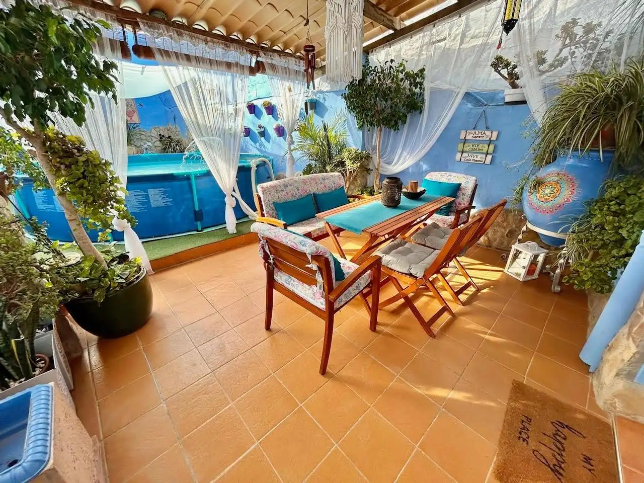 Terraza de Finca rústica en venta en Orihuela con Aire acondicionado, Calefacción y Jardín privado