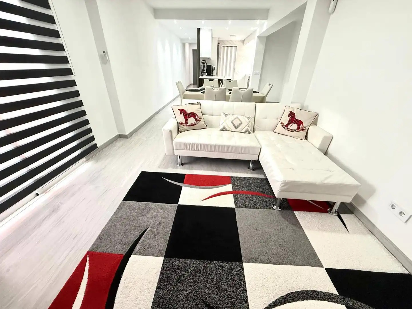 Living room of Flat for sale in  Valencia Capital  with Air Conditioner, Furnished and Balcony