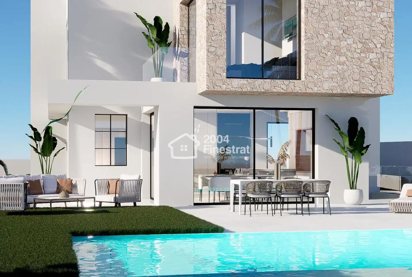 Terrassa de Casa o xalet en venda en Finestrat amb Aire condicionat, Jardí privat i Terrassa