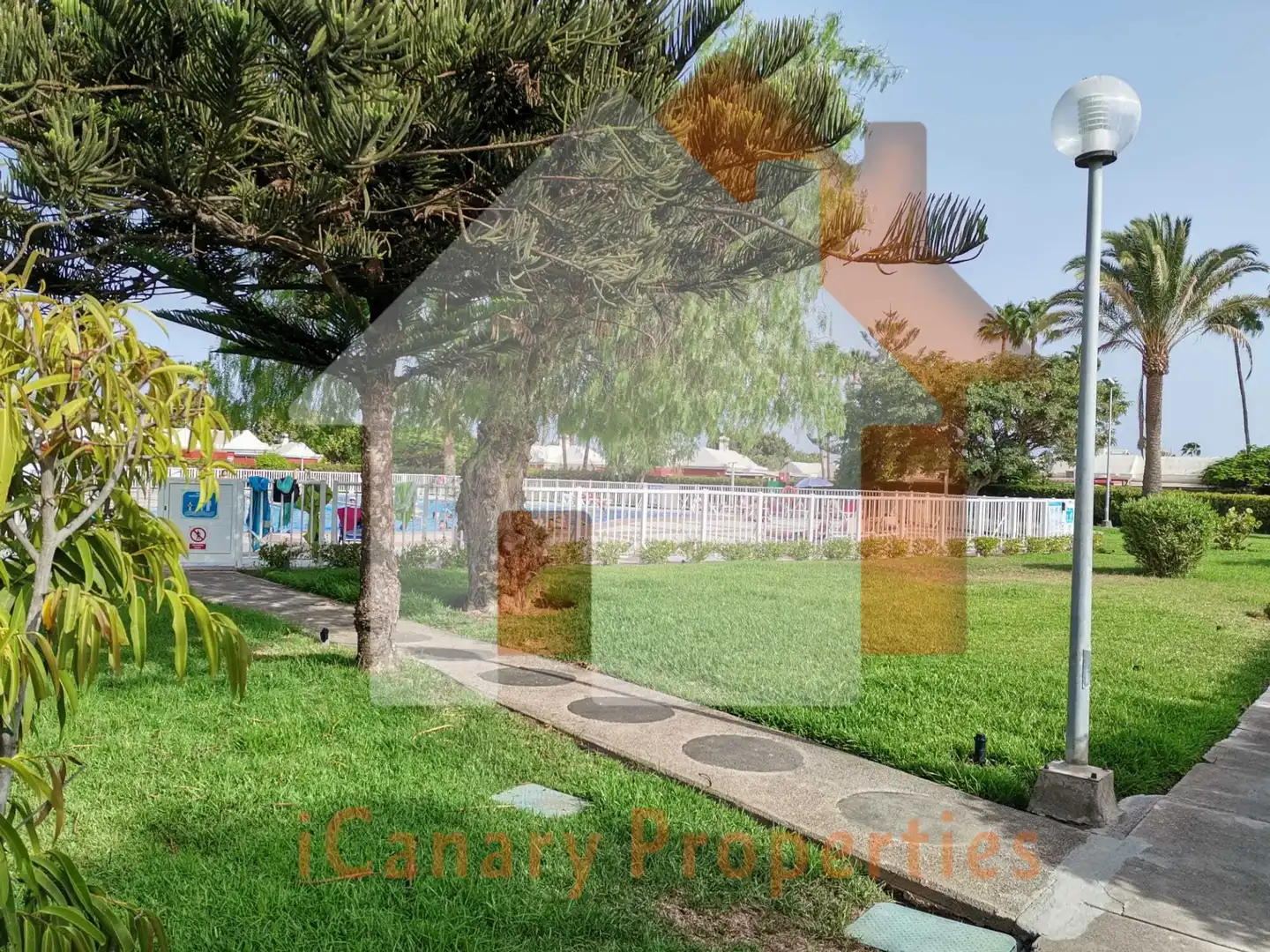 Jardín de Casa adosada de alquiler en San Bartolomé de Tirajana con Aire acondicionado, Jardín privado y Terraza