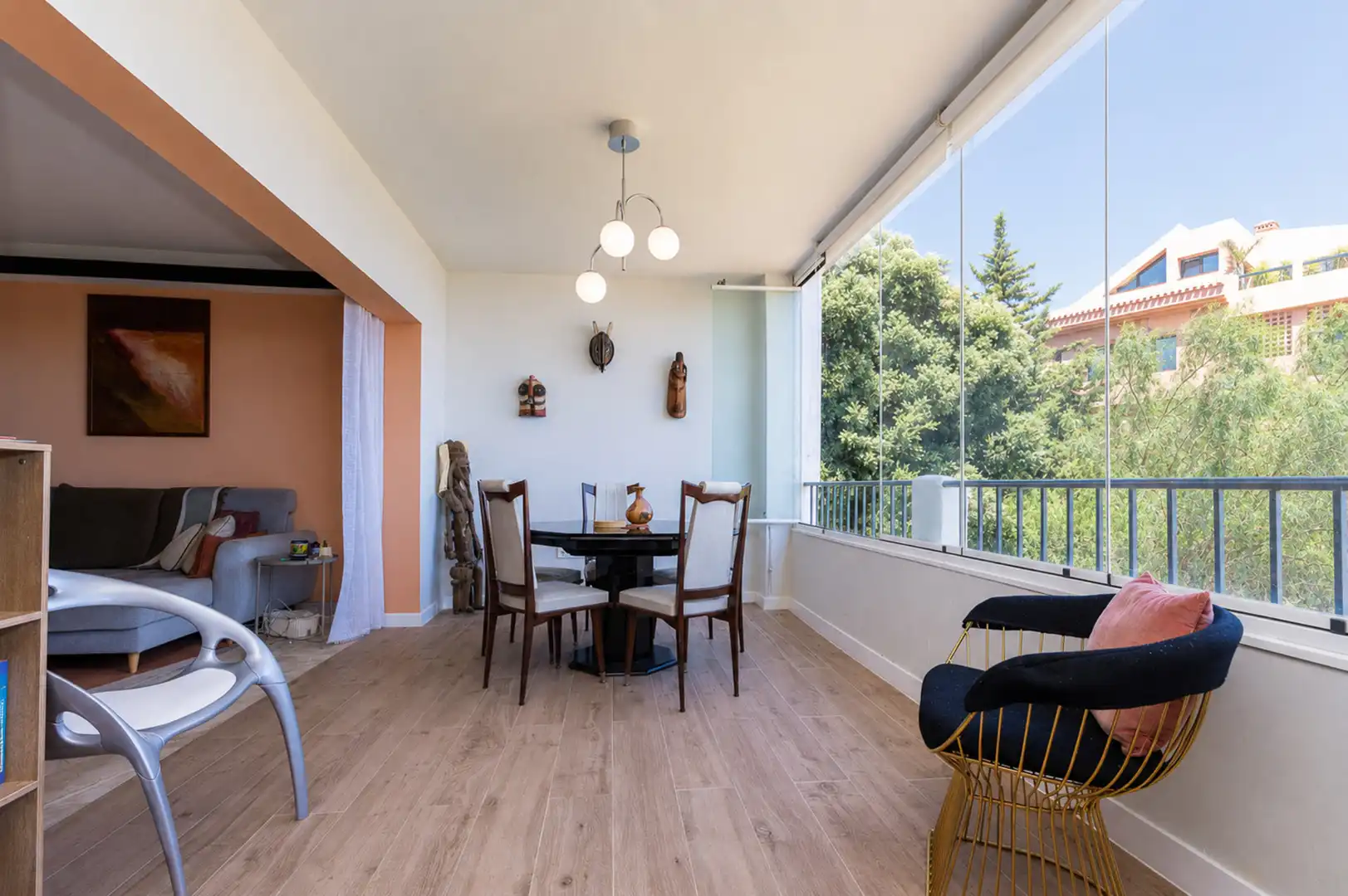 Comedor de Apartamento en venta en Mijas con Aire acondicionado, Terraza y Piscina