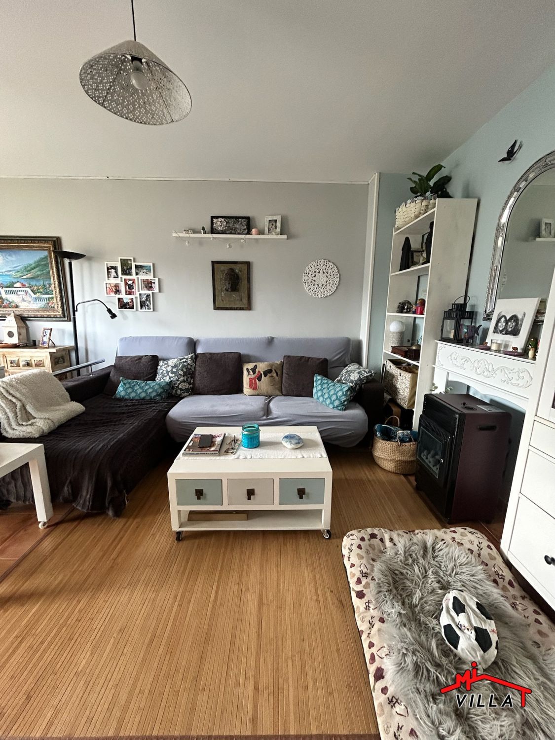 Wohnzimmer von Einfamilien-Reihenhaus zum Verkauf in Rasines mit Heizung, Terrasse und Abstellraum