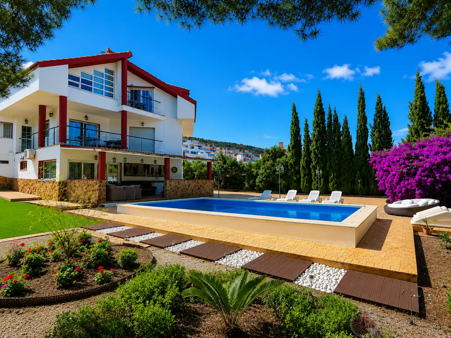 Piscina de Casa o chalet en venta en Mutxamel con Aire acondicionado, Calefacción y Terraza