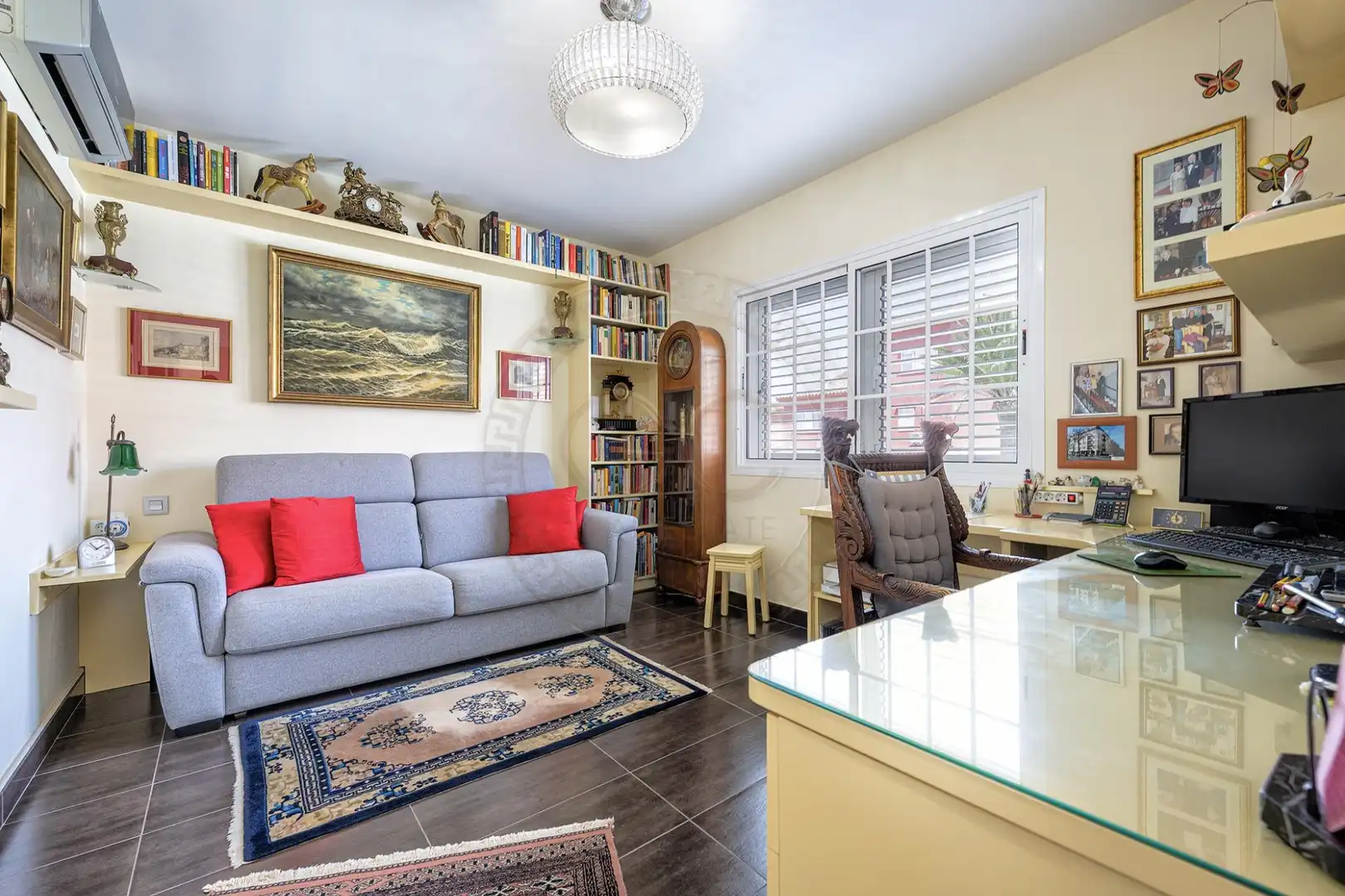 Sala de estar de Casa adosada en venta en San Bartolomé de Tirajana con Aire acondicionado, Jardín privado y Terraza