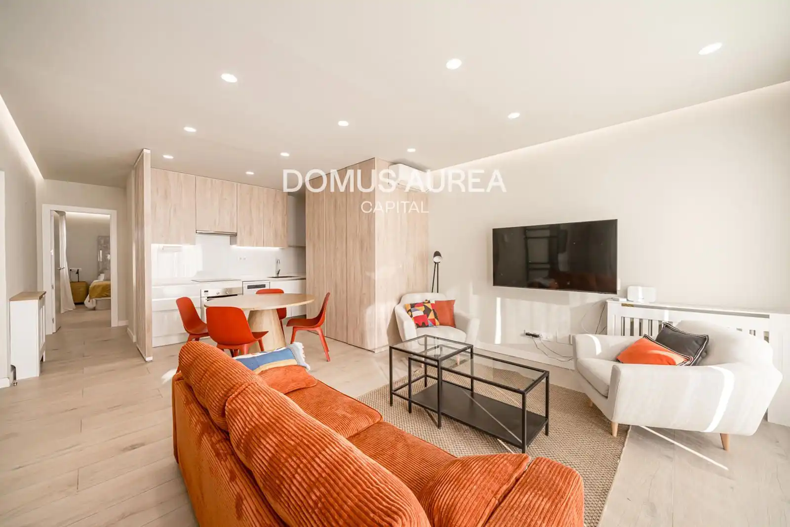 Living room of Attic for rent in Madrid  with Air Conditioner, Heating and Terrace