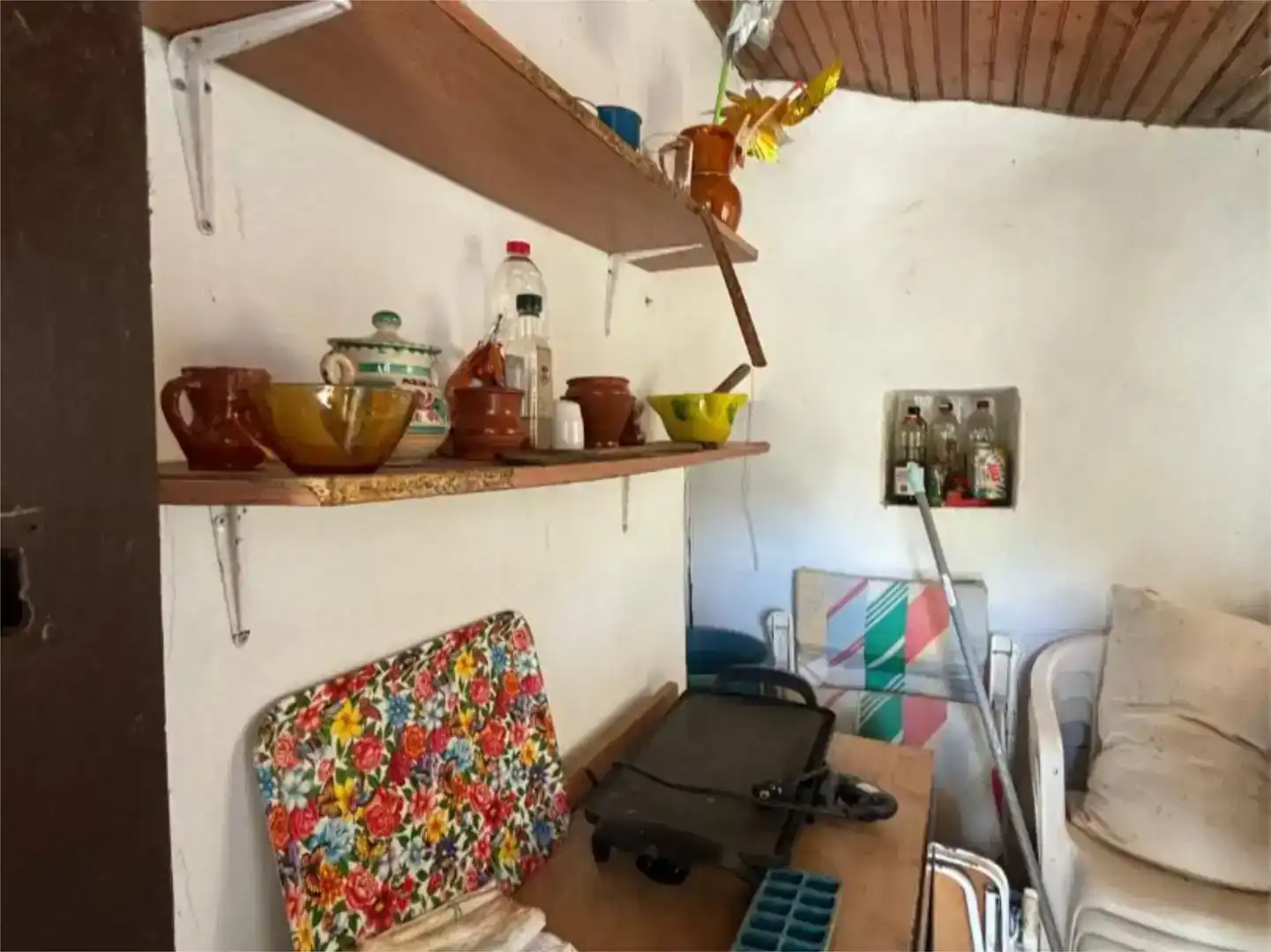 Cuina de Finca rústica en venda en Madroñera amb Jardí privat, Piscina i Moblat