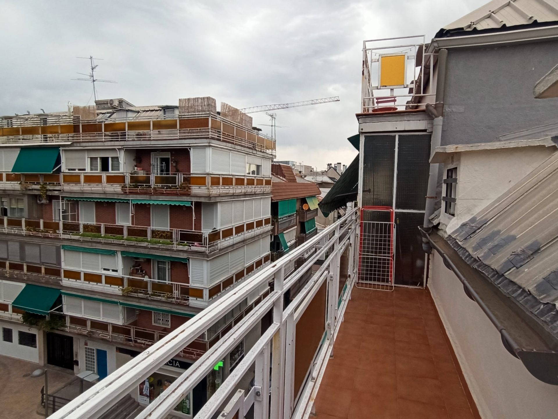 Balcony of Attic to rent in  Madrid Capital  with Air Conditioner, Heating and Parquet flooring