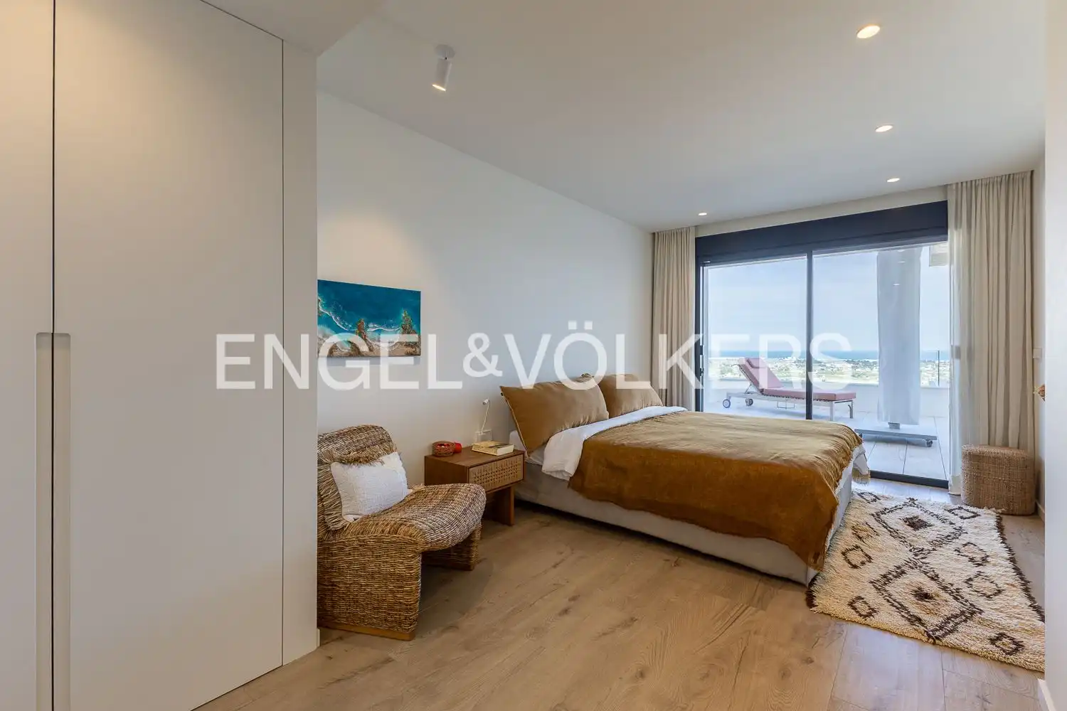 Bedroom of Flat for sale in Pedreguer  with Air Conditioner, Heating and Private garden