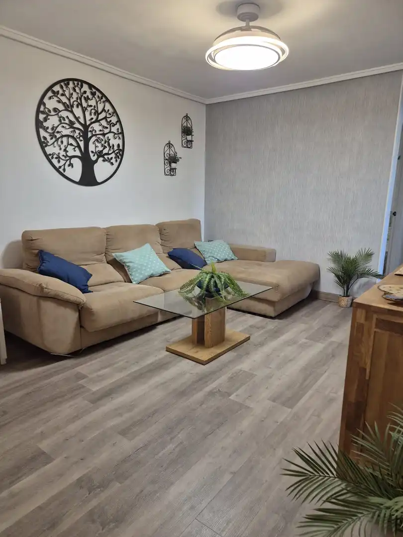 Sala d'estar de Pis de lloguer en Santa Pola amb Aire condicionat, Calefacció i Terrassa