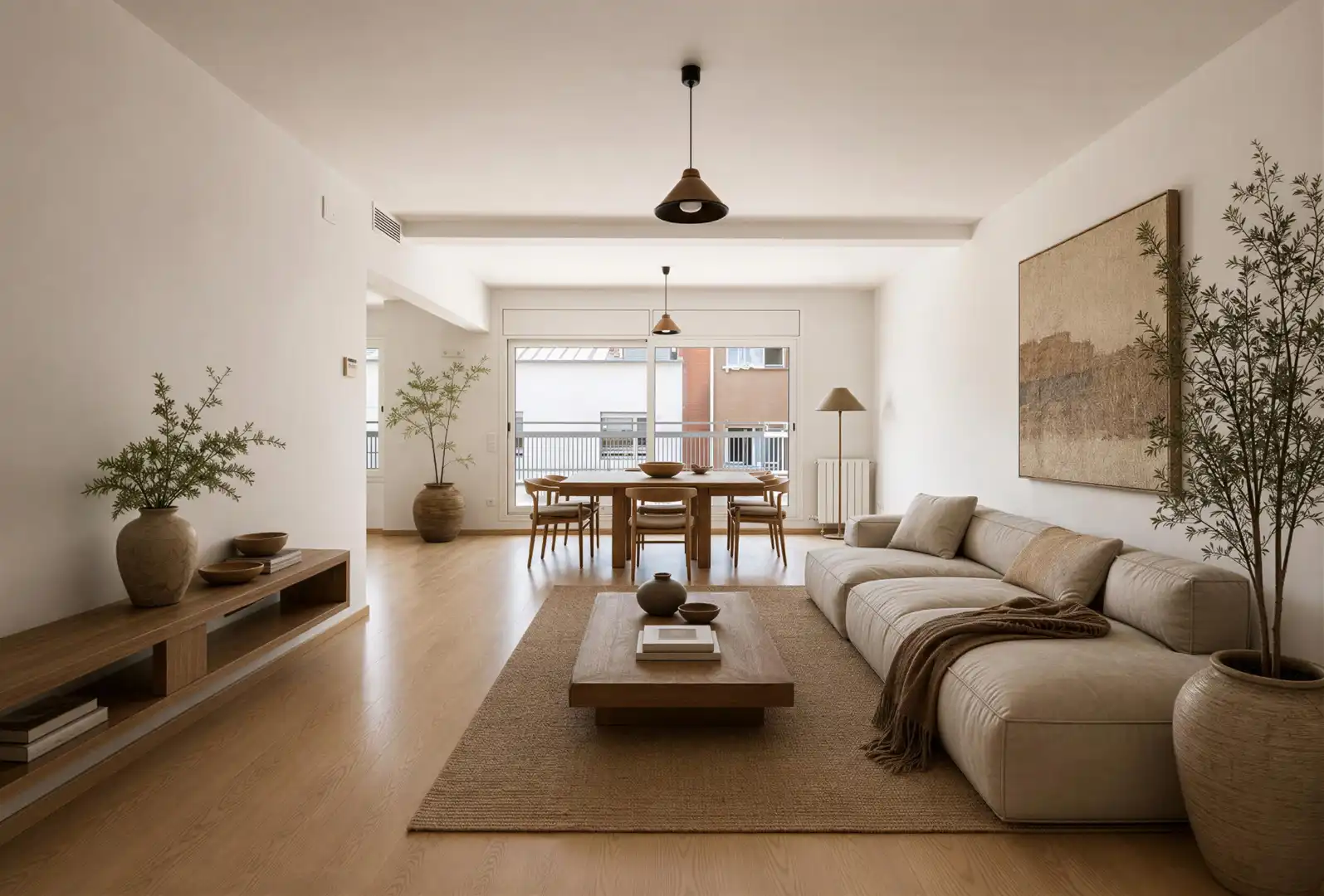 Sala d'estar de Àtic de lloguer en Sant Cugat del Vallès amb Aire condicionat, Calefacció i Terrassa