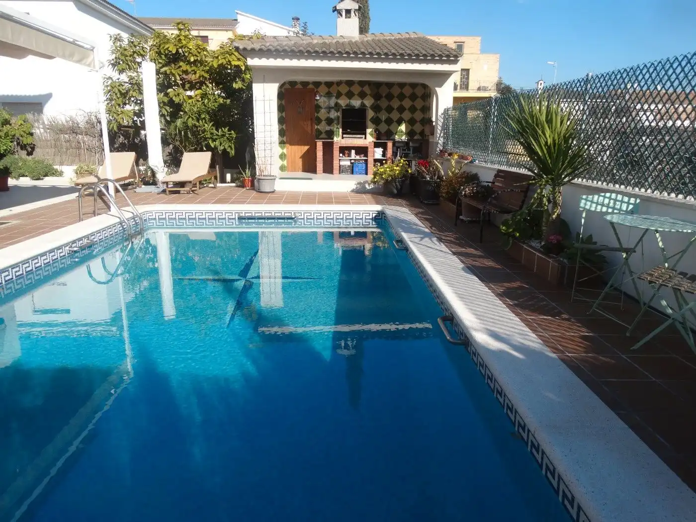 Swimming pool of Houses for sale in Calafell  with Air Conditioner, Storage room and Swimming Pool