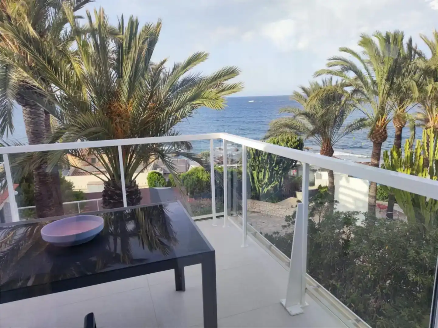 Terrace of Flat for rent in Dénia  with Air Conditioner, Private garden and Storage room
