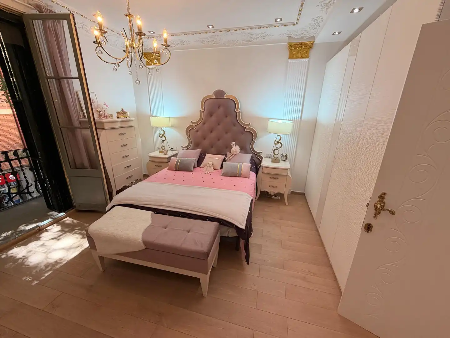 Schlafzimmer von Maisonette zum Verkauf in Barcelona mit Klimaanlage, Terrasse und Balkon