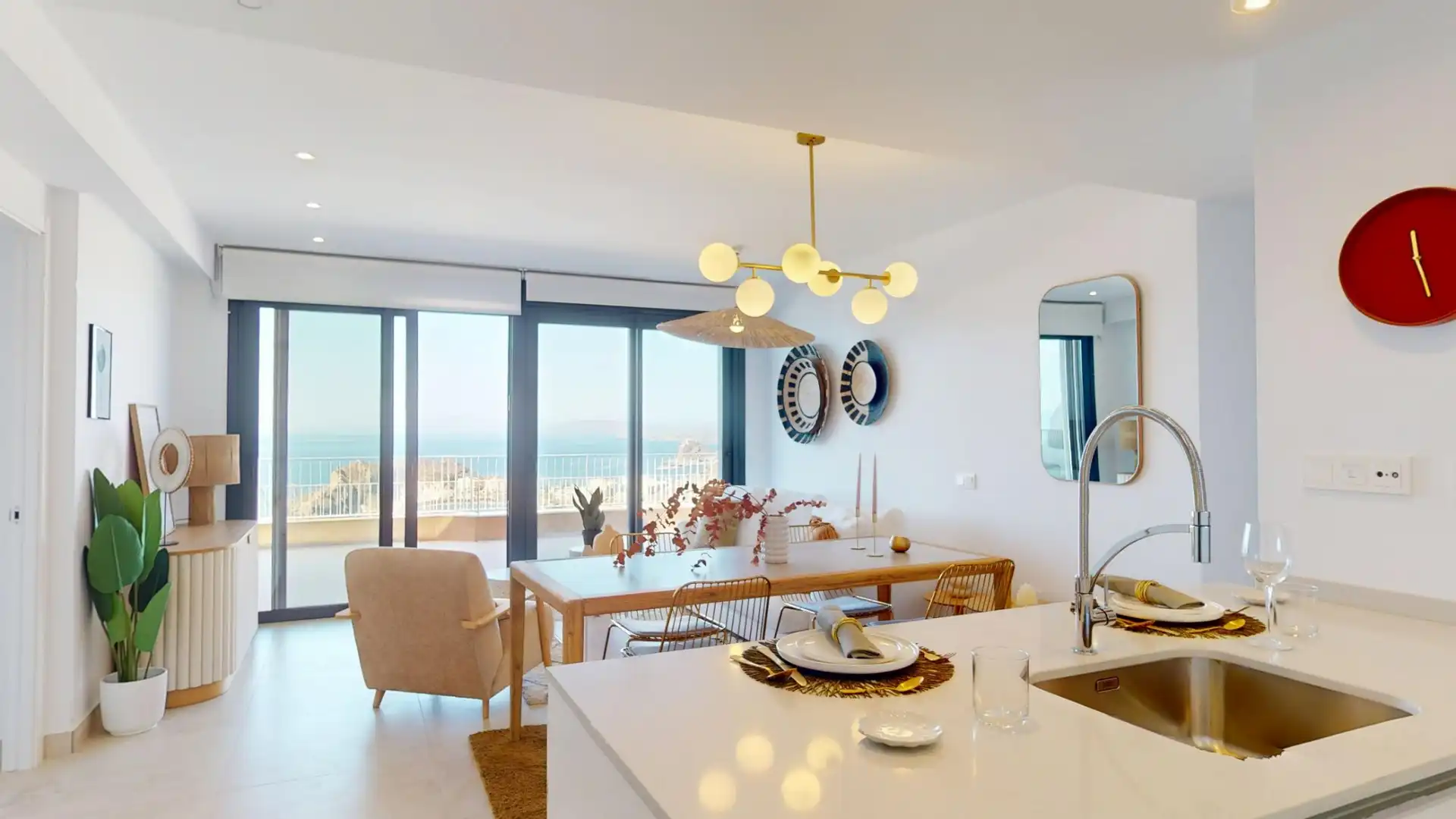 Esszimmer von Dachboden zum Verkauf in Águilas mit Klimaanlage, Terrasse und Abstellraum